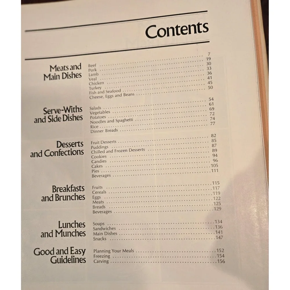 Vintage Betty Crocker's Good and Easy Cookbook 8th printing 1974‎